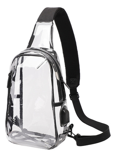 Bolsa De Pecho En C, Transparente, Impermeable, Con Carga Us