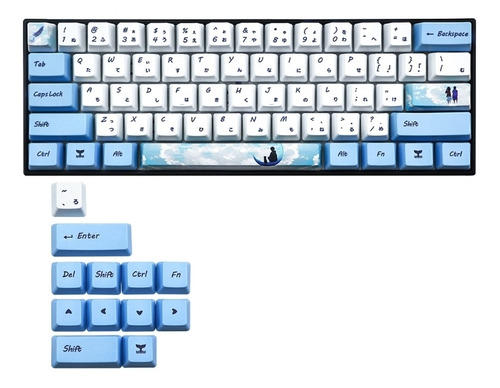 Teclado De Sublimação De Tinta 73 Teclado Keycap Pbt Oem Per