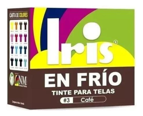 Tinte En Frío Iris Café Telas - Unidad a $21900
