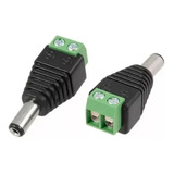 Conector Ficha Plug Macho Alimentacion Dc Camara Led X 10u