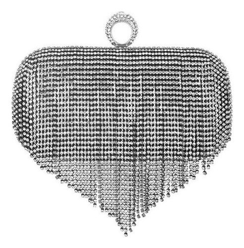 Bolso Embrague De Noche Boda Fiesta Diamante Imitación