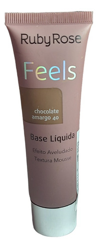 Base Líquida Chocolate Amargo 40  Feels Aveludado Ruby Rose