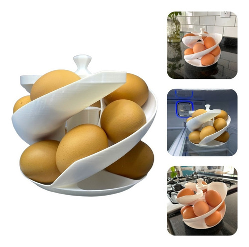Huevera Organizador En Espiral Para 12 Huevos Refrigerador