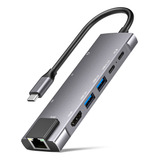 Adaptador Multipuerto Usb C 9 En 1 Con Gigabit Ethernet, 100