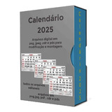 Arquivo Calendário Folhinhas 2025 - Png Pdf Corel