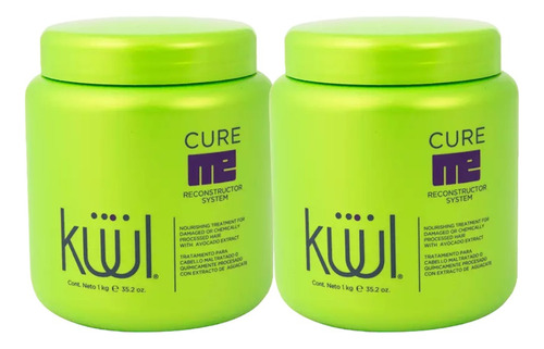 Kit Tratamiento Kuul Reconstructor 1kg Cabello Dañado 2pz