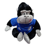 Peluche Mico Con Camisa De Millonarios 35 Cm Importado 