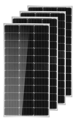 Hqst 4 Paneles Solares Monocristalinos De 100 W, 12 V, 400 W