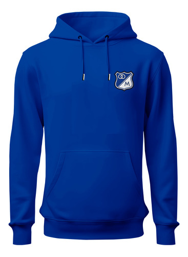 Buzo Millonarios Hoodie Con Capota Unisex Futbol Colombiano