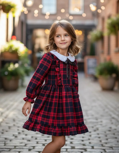 Vestido De Invierno Niña | Meses sin interés