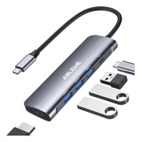 Hub Usb C, Adaptador Multipuerto Ablewe Usb C A Hdmi, Hub Th