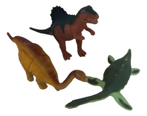 Dinosaurios Set X 3  Variados Chicos Juguete Usados