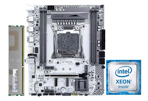 Kit Placa Mãe X99 + Xeon E5 2673 V3 3.1 Ghz Turbo 16gb Ram