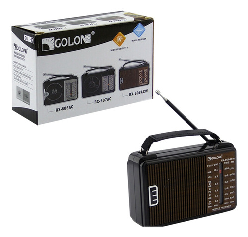 Radio Multibanda Golon Mod. Rx-608acw 220v Y Pila