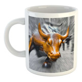 Taza Ceramica Toro Wall Street Finanzas Inversiones M1