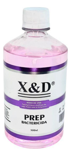 Preparador Prep Antibactericida Xed 500ml Higienizador Cor Rosa