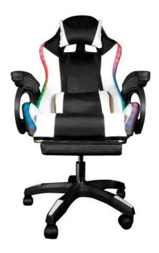 Silla Gamer Conquer Rgb Blanca (sin Masajeador)