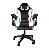 Silla Gamer Conquer Rgb Blanca (sin Masajeador)