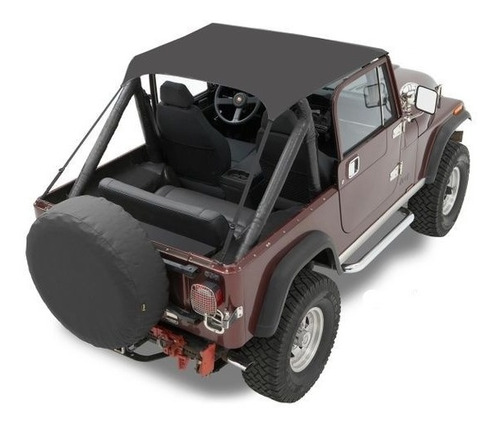 Bikini Jeep Wrangler Cj5 Cj7 Yj Toldo Tradicional Negro