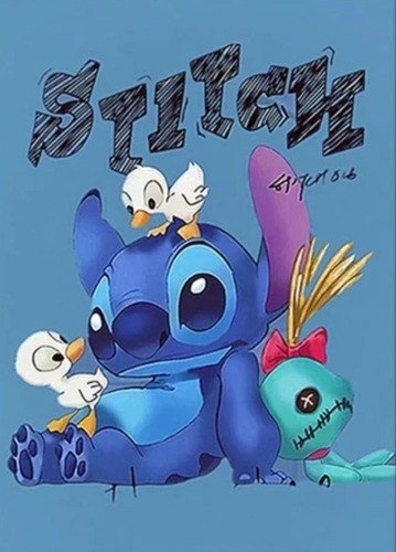 Kit Diamond Painting 5d Disney Stitch Diamantes Manualidad