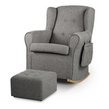 Sillon Mecedor Ideal Amamantar-sillon Berger+ Puf Rabbitkids