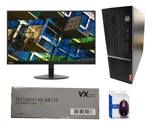 Kit Computador Monitor Teclado Lenovo V530s 4gb 480gb