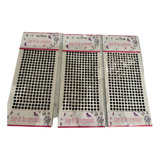 3 Planchas Adhesivas De Strass Negro. Oferta! Hermosas!