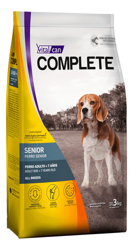 Alimento Vitalcan Complete Complete Para Perro Senior De Raza Mediana Y Grande Sabor Mix En Bolsa De 20kg