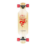 Skate Longboard Flying 37,5 Marfim + Bambu - Modelo Dragon