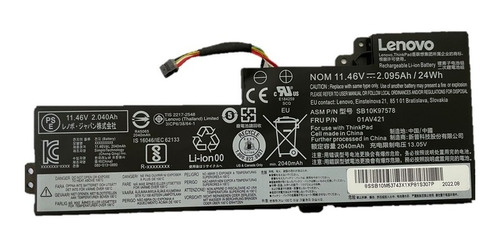 Batería Lenovo T470 T480 A475 A485 01av489 01av419 Original