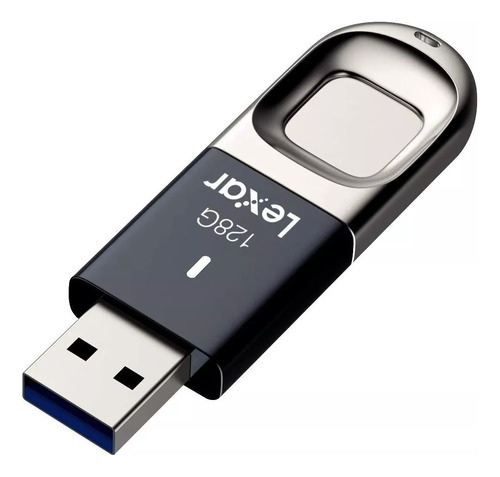 Pendrive Lexar Jumpdrive Fingerprint F35 128gb 3.0 Preto