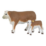 Big Country Toys  Hereford Vaca Y Becerro De Juguete
