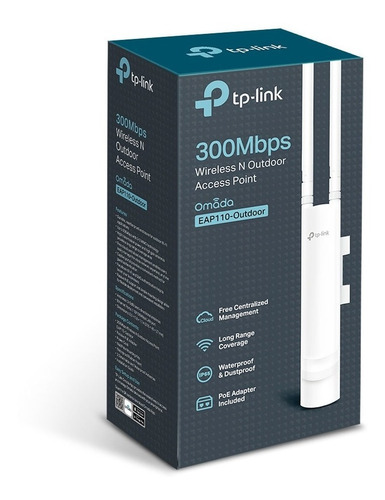 Tp-link Acces Point Outdoor Wireless N 300mbps Eap110-outdoo