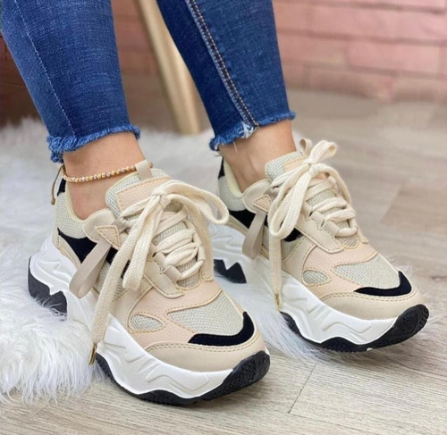 Tenis De Mujer Zapato Casual Tenis Clásicos Deportivos Moda