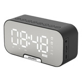 Radio Reloj Despertador Digital Parlante Bluetooth Y Espejo 