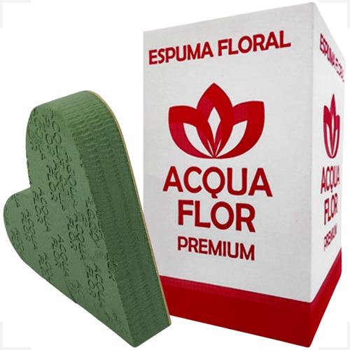 Esponja Espuma Floral Tijolo Coração Decoração Arranjo 1un