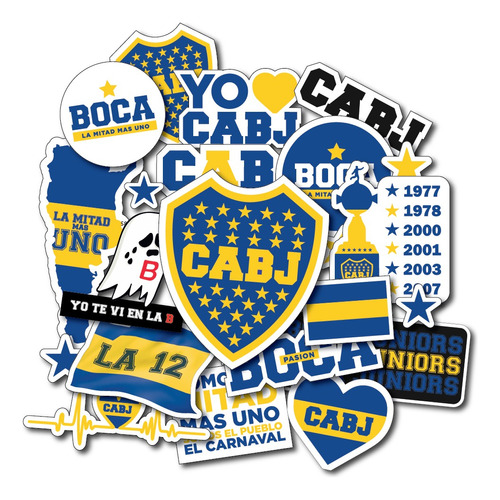 Stickers Boca Juniors Futbol Aptas Para Termo Mate Compu