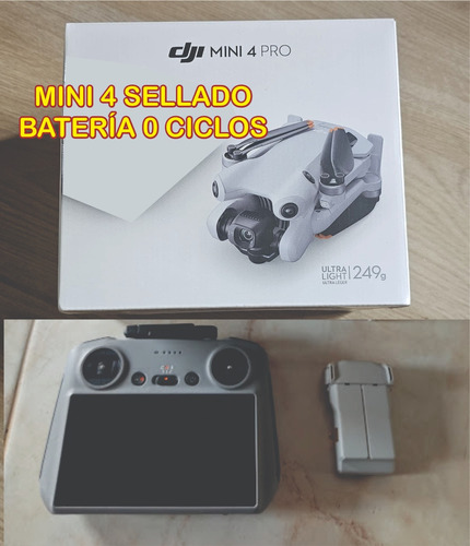 Dji Mini 4 Pro Rc2 Cámara 4k Control Con Pantalla En Color