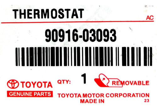 Termostato Toyota Hilux 2.7 Yaris 1.3 1.5 Meru Hiace Tienda Foto 4