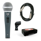 Microfone Dinâmico Arcano Rhodon-8b Cabo Xlr-xlr Mono Sj