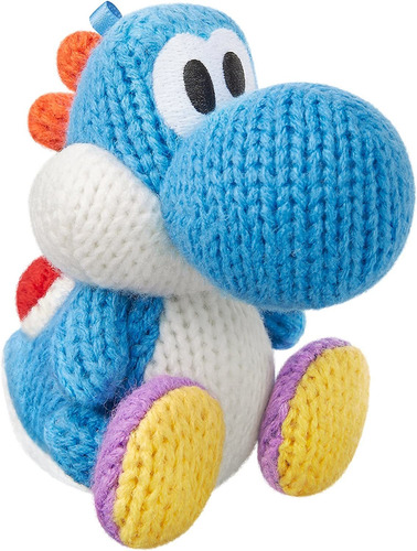 Figura Interactiva, Yoshi Amiibo, Nintendo, Azul Claro