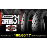 Cubierta Trasero Para Moto Michelin Scorcher 31 Sin Cámara De 180/60 B17 V 75 X 1 Unidad