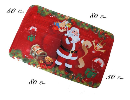  Navidad Tapete Decorativo Antideslizante De 50x80cm  