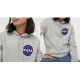 Sudadera Nasa Unisex Estampado Frente Y Espalda