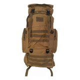 Mochila Camping Trekking Táctica Viaje 70lts Sistema Molle