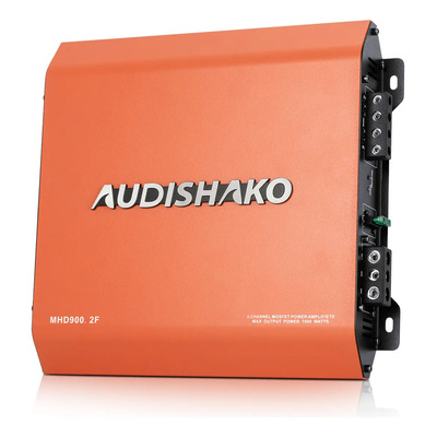 Amplificador De Audio Para Auto 2 Canales Profesional Clase AB 1500w Audishako Mhd900.2F Para Carro, Max Power:1500w, Mejor disipación del calor, Mayor estabilidad, Alta potencia | Meses sin interés