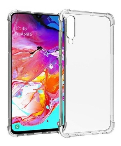 Funda Transparente Compatible Con Samsung A50/ A30s + Vidrio