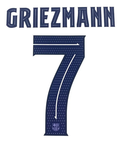 Tipografía. Numero Barcelona Visita Champions 2021 2022