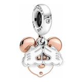 Charm Colgante Plata Pandora Doble Mickey Mouse Disney Rose
