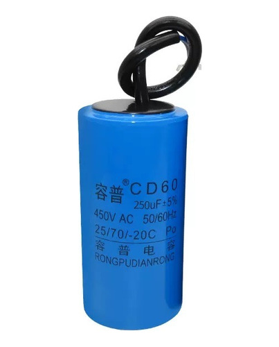 Capacitor De Arranque Para Motores Cd60 250uf 450v